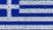 Stylized mosaic flag of Greece made of pixels, 3D rendering
