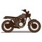 Stylized motorbike design. Vector illustration decorative design