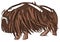 Stylized muskox