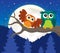 Stylized owls on branch theme image 5