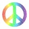 Stylized peace symbol