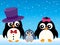 Stylized penguin family image 2