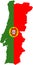 Stylized Portugal flag