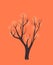 Stylized single tree