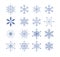 Stylized snowflakes