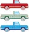 Stylized Vector Old Pickup Truck vector