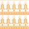 Stylized wheat seamless pattern