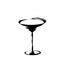 The stylized wine glass