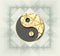 Stylized Yin Yang symbol in color