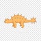 Styracosaurus icon, cartoon style