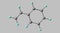 Styrene molecular structure isolated on grey