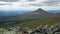 StÃ¤djan mountain in Idre, Sweden. Mountain looking like a volcano