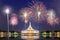 Suan Luang RAMA IX public park with fireworks