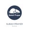 Subah Prayer icon. Trendy flat vector Subah Prayer icon on white