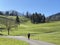 Subalpine roads, mountain forest trails and recreational bike trails on the slopes of the Swiss mountain massif Pilatus