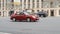 Subaru Impreza second generation second facelift driving in Moscow streets