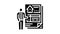 subcontractor bids interior design glyph icon animation