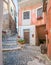 Subiaco old town in a summer morning, province of Rome, Latium, central Italy.