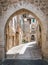 Subiaco old town in a summer morning, province of Rome, Latium, central Italy.