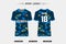 Sublimation Fully printed jersey design. Sport jersey design. Sport vector jersey design. EPS10