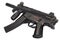 Submachine gun MP5 isolated