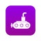 Submarine icon digital purple