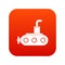 Submarine icon digital red