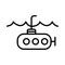 Submarine icon vector illustration photo