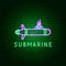 Submarine Neon Label