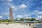 The submarine U995 and the naval memorial in Laboe