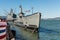 The submarine USS Pampanito near Pier 39 in San Francisco, California, USA