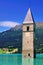 Submerged Church Tower,Reschensee, Italy