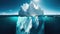Submerged Secrets: Majestic Iceberg Split-View