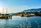 Submersible bridge over the canal. The Corinth Canal is a canal that connects the Gulf of Corinth with the Saronic Gulf in the Ae