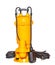 Submersible industrial pump for fast pumping of sewage