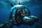 submersible pilot sharing the view of stunning underwater world with viewers