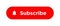 Subscribe button icon vector in flat style. Streaming channel element