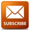 Subscribe (email icon) brown square button