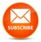 Subscribe (email icon) elegant orange round button