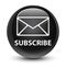 Subscribe (email icon) glassy black round button