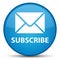 Subscribe (email icon) special cyan blue round button