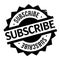 Subscribe rubber stamp