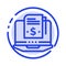 Subscription, Model, Subscription Model, Digital Blue Dotted Line Line Icon