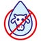 Substance, lactose-free pictogram icons. Ideal for informational and educational