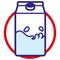 Substance pictogram icons with lactose symbol. Ideal for informational and educational