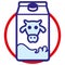 Substance pictogram icons with lactose symbol. Ideal for informational and educational