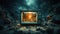 Subterranean Screen: A Television Unearthed from the Cave\\\'s Depths