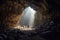 Subterranean wonder: mystical cave exploration.