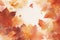 subtle autumn background with space for text golden maple leaves