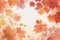 subtle autumn background with space for text golden maple leaves